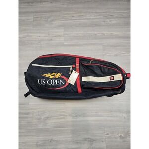 Vintage Wilson US Open Tennis Blue Racket Case Holds Multiple Rackets
